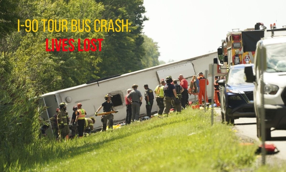 Tour Bus From Niagara Falls Crashes on I-90 in New York, Killing 5—including a Child
